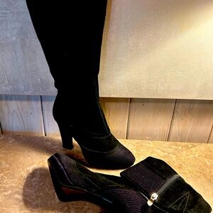 High boots for a stylish girl.